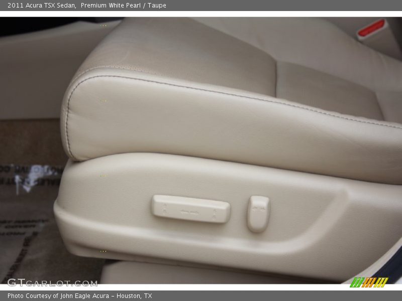 Premium White Pearl / Taupe 2011 Acura TSX Sedan