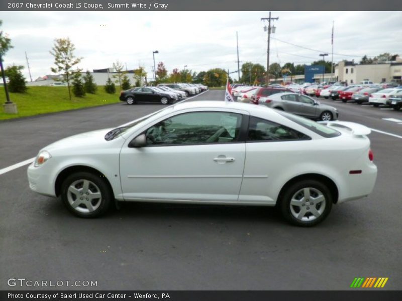 Summit White / Gray 2007 Chevrolet Cobalt LS Coupe