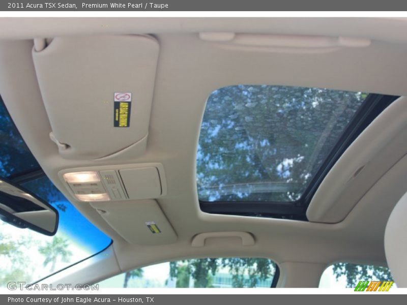 Premium White Pearl / Taupe 2011 Acura TSX Sedan