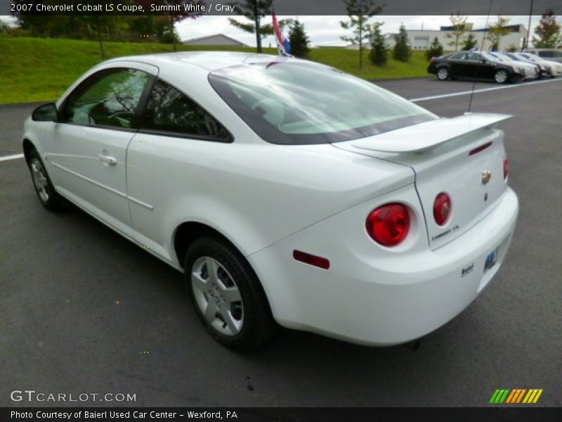 Summit White / Gray 2007 Chevrolet Cobalt LS Coupe