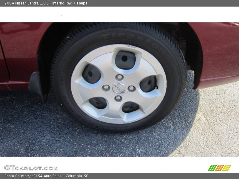 Inferno Red / Taupe 2004 Nissan Sentra 1.8 S