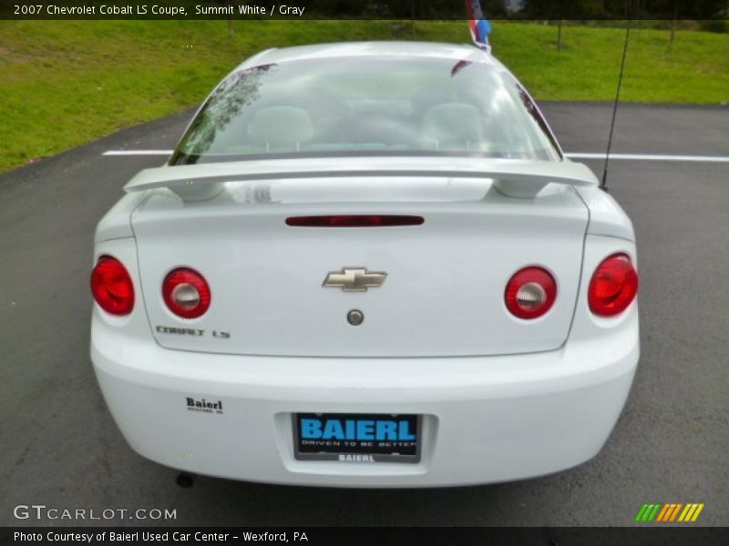 Summit White / Gray 2007 Chevrolet Cobalt LS Coupe