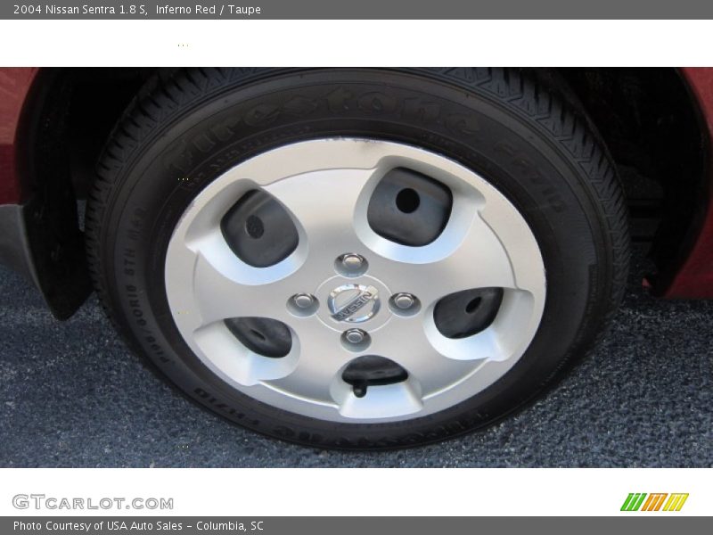 Inferno Red / Taupe 2004 Nissan Sentra 1.8 S
