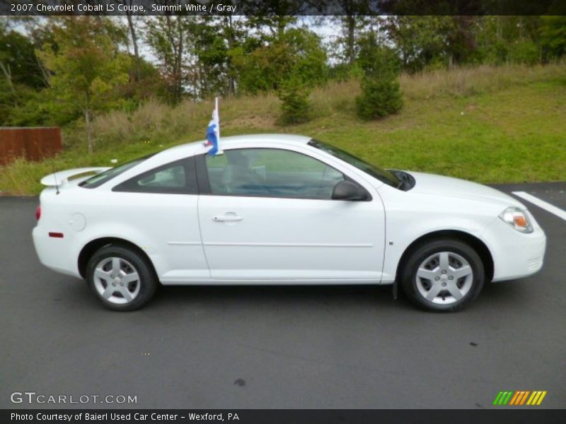 Summit White / Gray 2007 Chevrolet Cobalt LS Coupe
