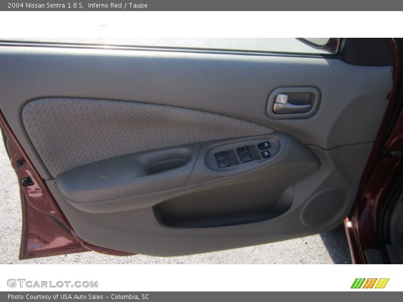 Inferno Red / Taupe 2004 Nissan Sentra 1.8 S