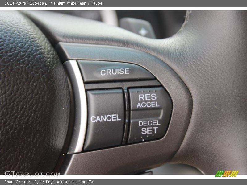 Premium White Pearl / Taupe 2011 Acura TSX Sedan