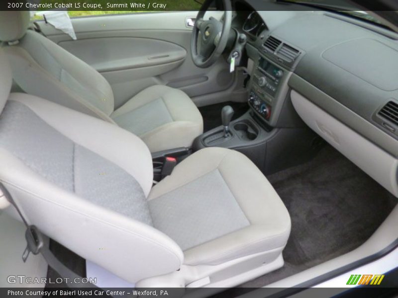 Summit White / Gray 2007 Chevrolet Cobalt LS Coupe