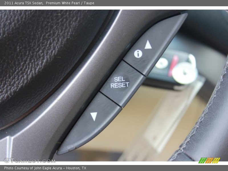 Premium White Pearl / Taupe 2011 Acura TSX Sedan