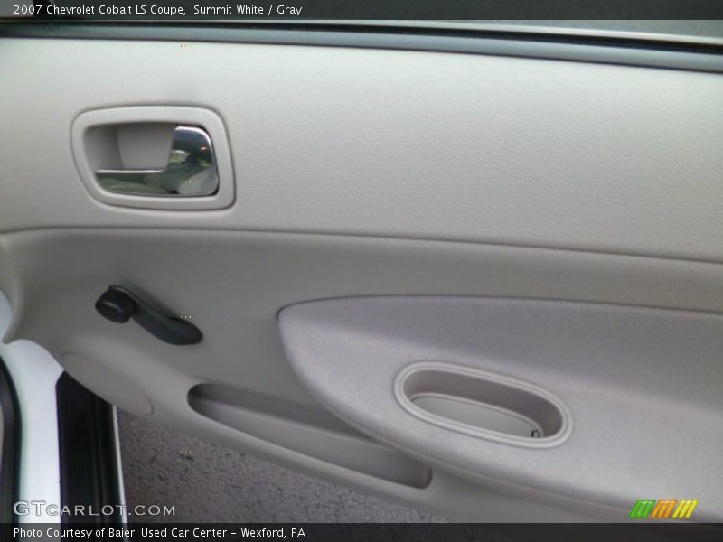 Summit White / Gray 2007 Chevrolet Cobalt LS Coupe
