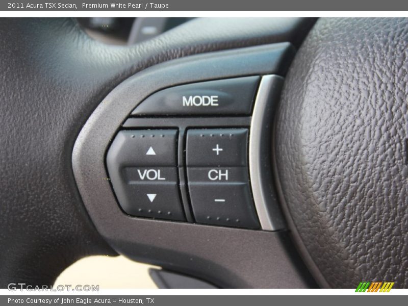 Premium White Pearl / Taupe 2011 Acura TSX Sedan