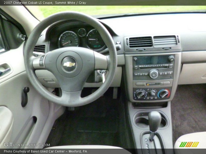 Summit White / Gray 2007 Chevrolet Cobalt LS Coupe