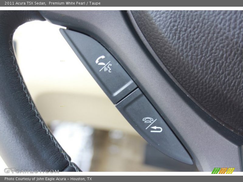 Premium White Pearl / Taupe 2011 Acura TSX Sedan