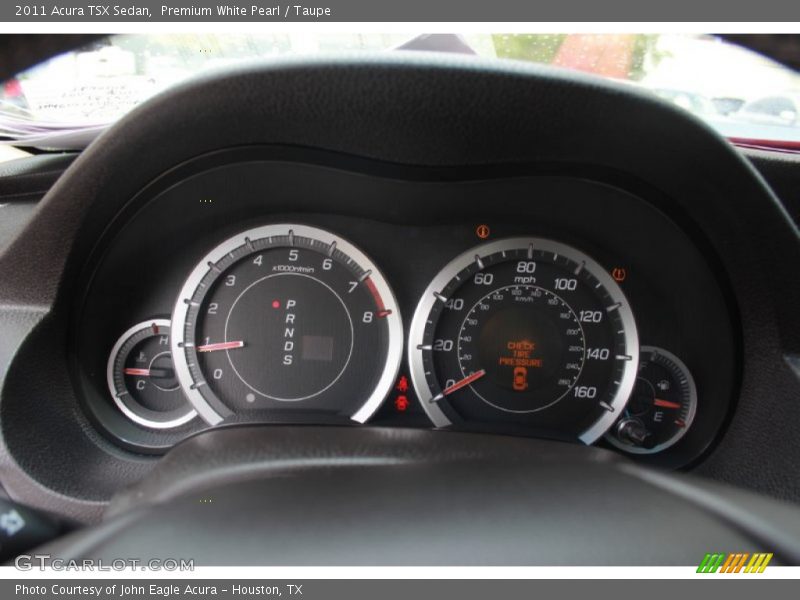 Premium White Pearl / Taupe 2011 Acura TSX Sedan