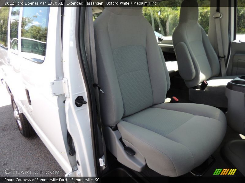 Oxford White / Medium Flint 2012 Ford E Series Van E350 XLT Extended Passenger