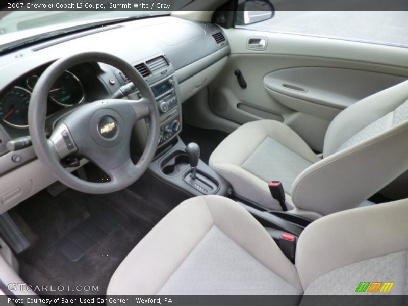 Summit White / Gray 2007 Chevrolet Cobalt LS Coupe