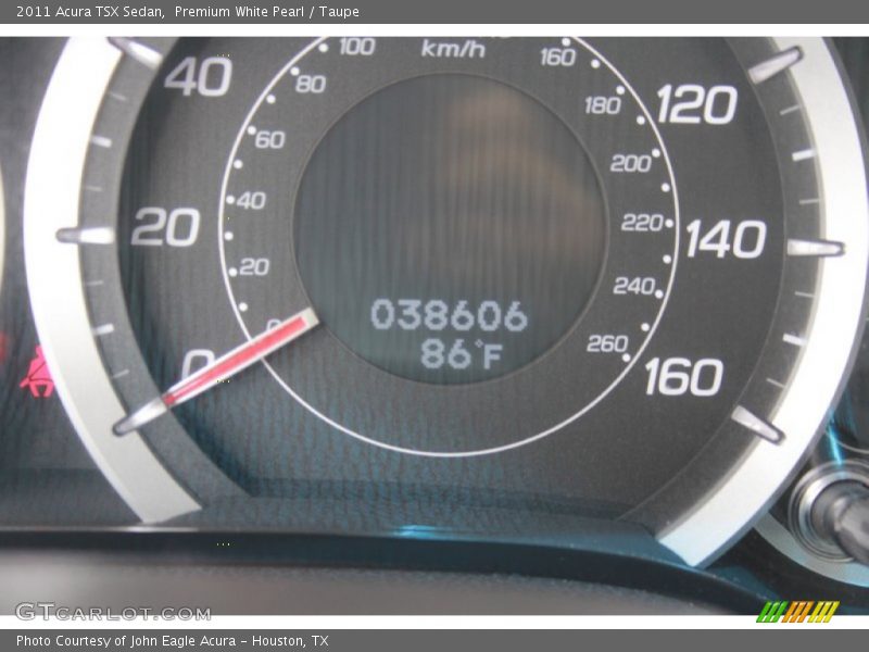 Premium White Pearl / Taupe 2011 Acura TSX Sedan