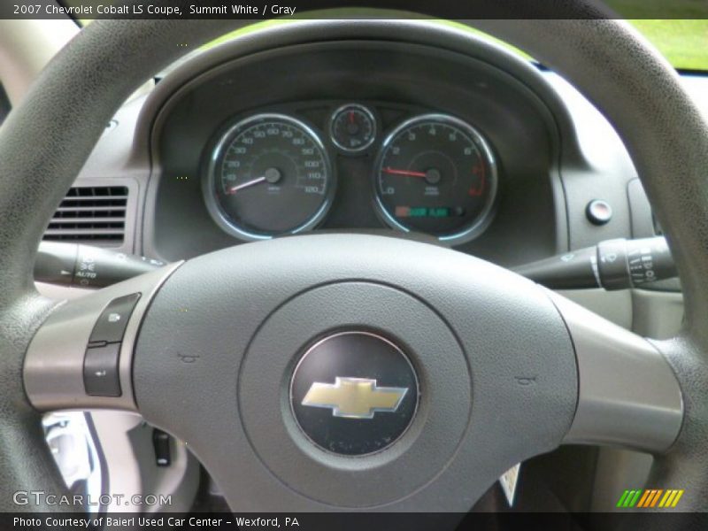 Summit White / Gray 2007 Chevrolet Cobalt LS Coupe