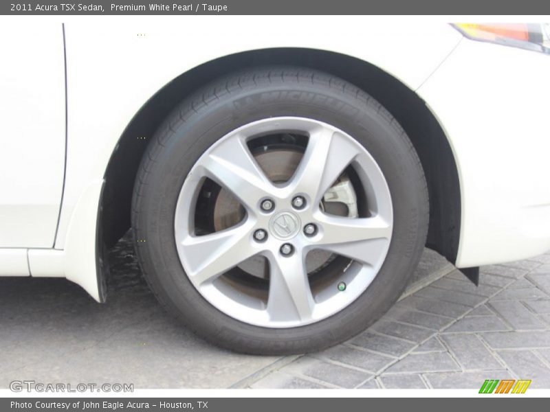 Premium White Pearl / Taupe 2011 Acura TSX Sedan