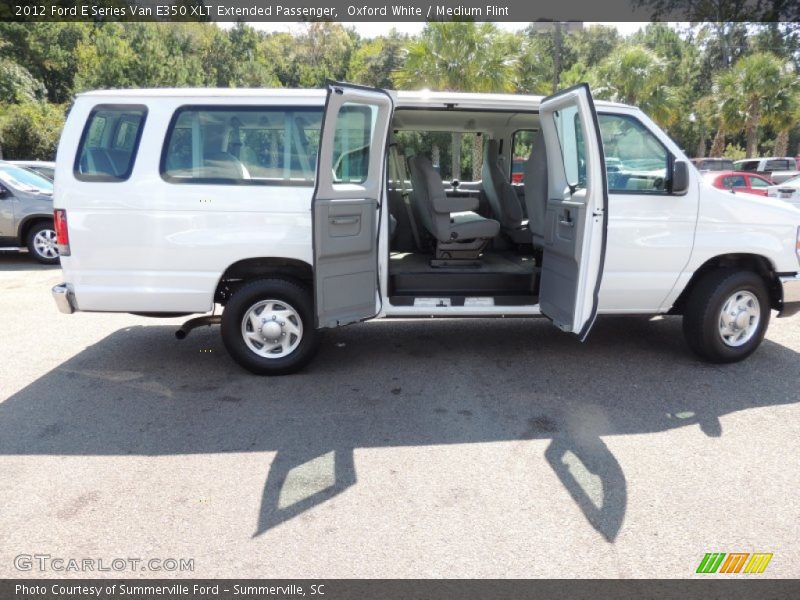 Oxford White / Medium Flint 2012 Ford E Series Van E350 XLT Extended Passenger