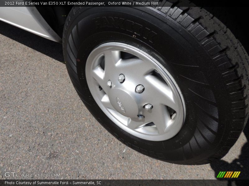 Oxford White / Medium Flint 2012 Ford E Series Van E350 XLT Extended Passenger