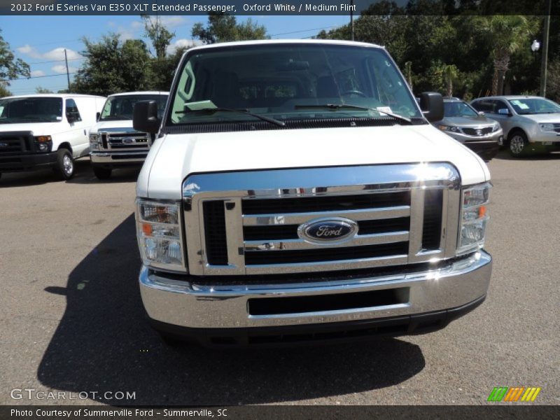 Oxford White / Medium Flint 2012 Ford E Series Van E350 XLT Extended Passenger