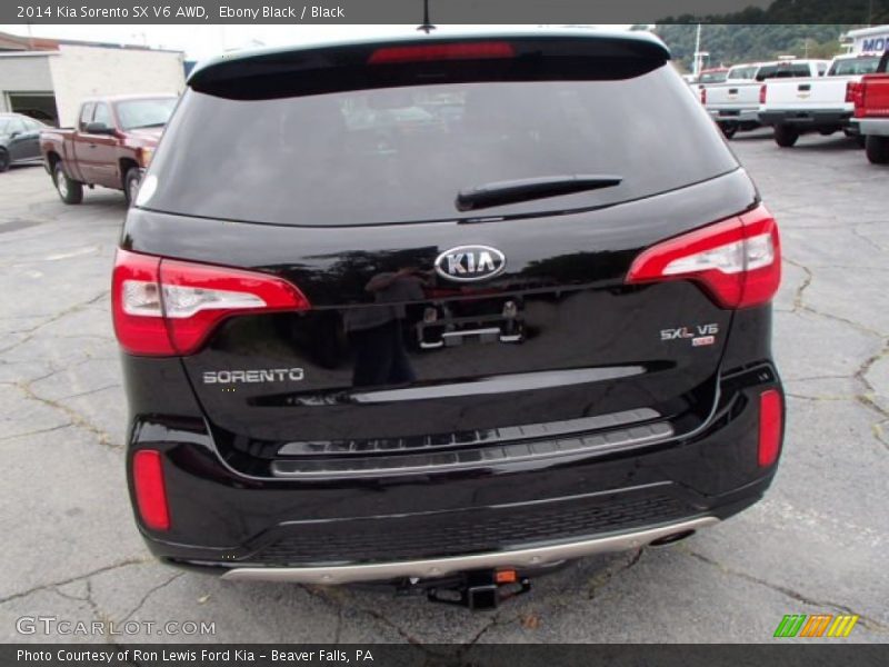 Ebony Black / Black 2014 Kia Sorento SX V6 AWD