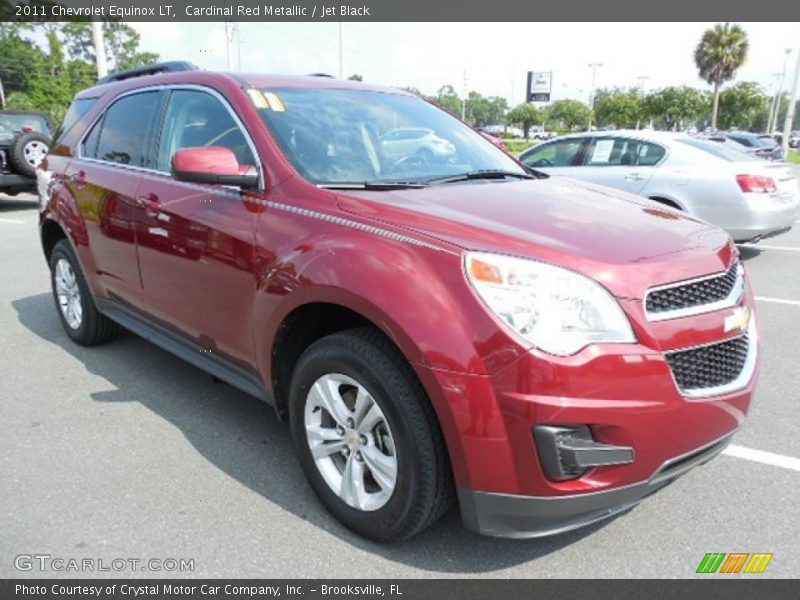 Cardinal Red Metallic / Jet Black 2011 Chevrolet Equinox LT