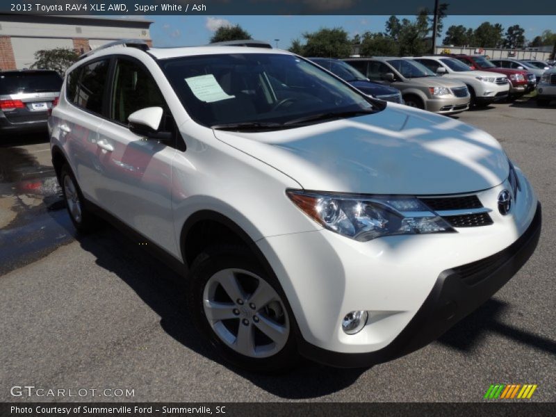 Super White / Ash 2013 Toyota RAV4 XLE AWD