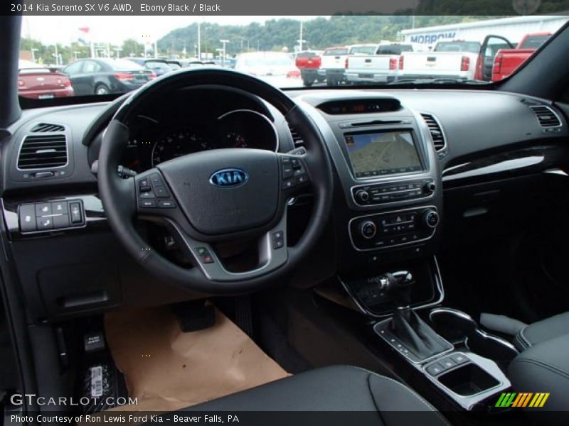 Black Interior - 2014 Sorento SX V6 AWD 
