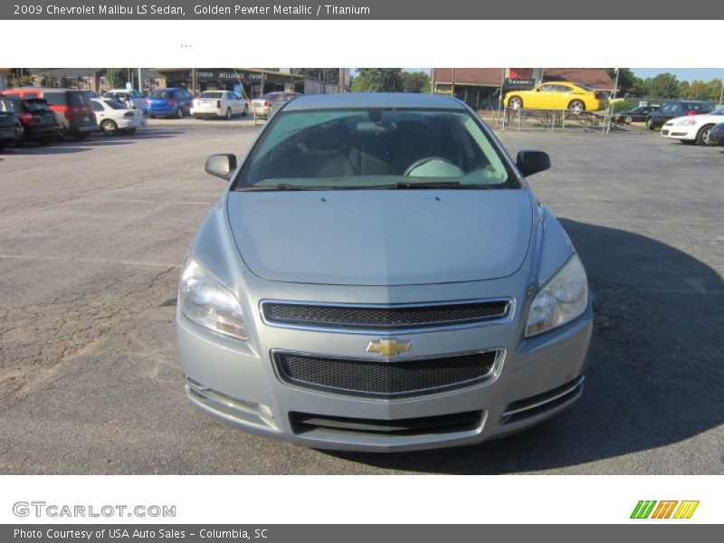 Golden Pewter Metallic / Titanium 2009 Chevrolet Malibu LS Sedan