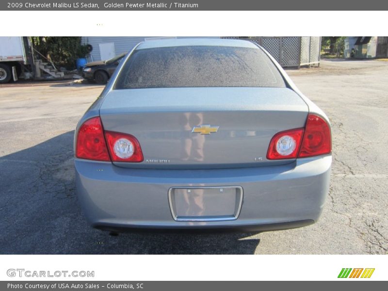 Golden Pewter Metallic / Titanium 2009 Chevrolet Malibu LS Sedan