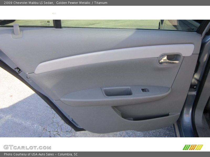 Golden Pewter Metallic / Titanium 2009 Chevrolet Malibu LS Sedan