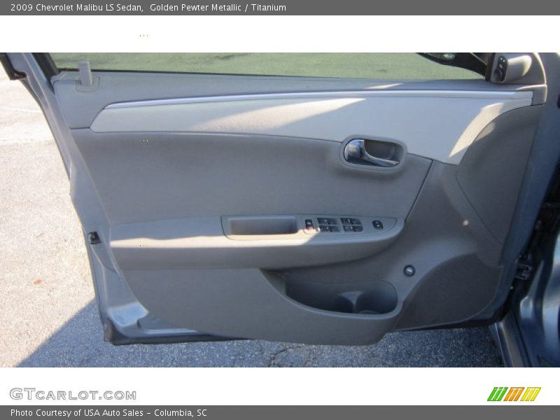Golden Pewter Metallic / Titanium 2009 Chevrolet Malibu LS Sedan