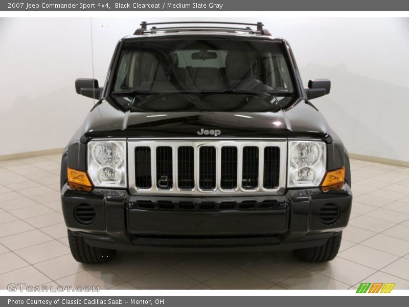 Black Clearcoat / Medium Slate Gray 2007 Jeep Commander Sport 4x4