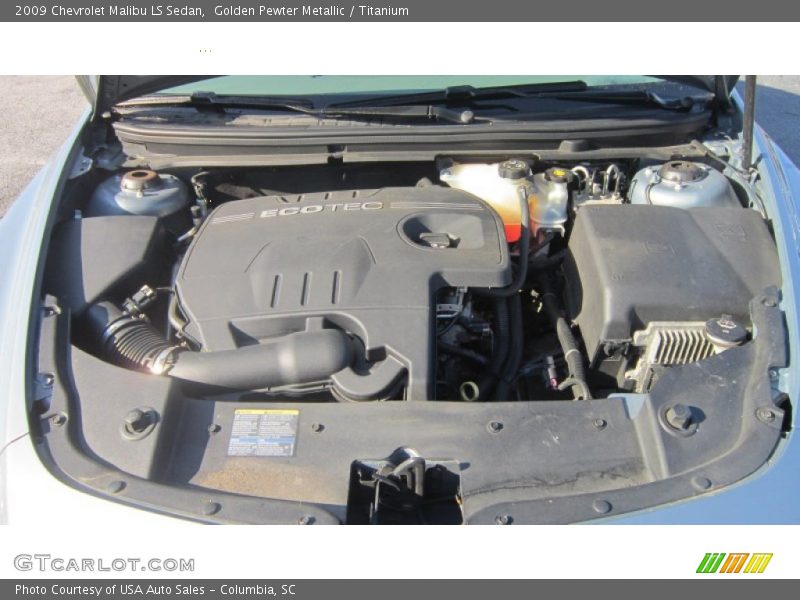 Golden Pewter Metallic / Titanium 2009 Chevrolet Malibu LS Sedan