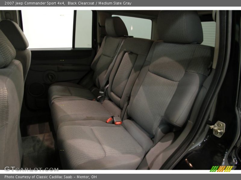 Black Clearcoat / Medium Slate Gray 2007 Jeep Commander Sport 4x4