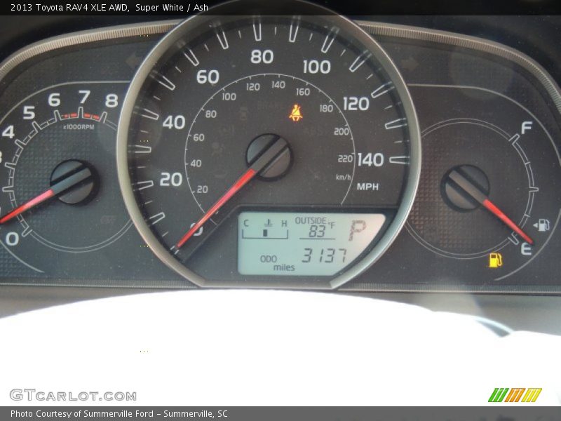 Super White / Ash 2013 Toyota RAV4 XLE AWD