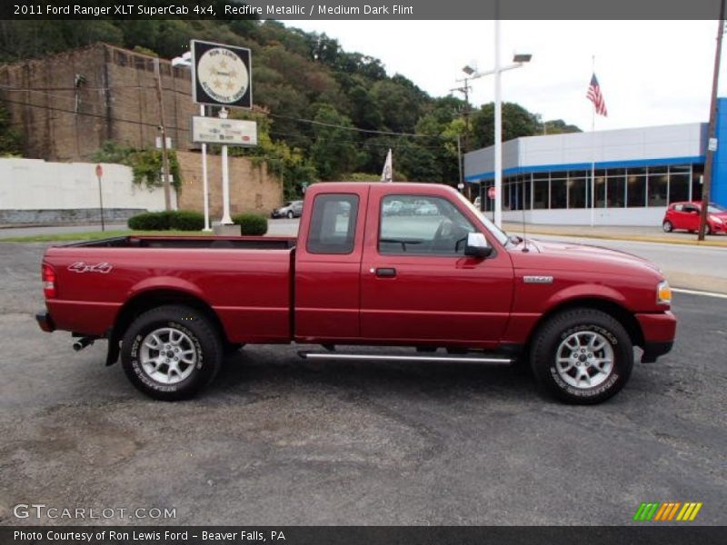 Redfire Metallic / Medium Dark Flint 2011 Ford Ranger XLT SuperCab 4x4