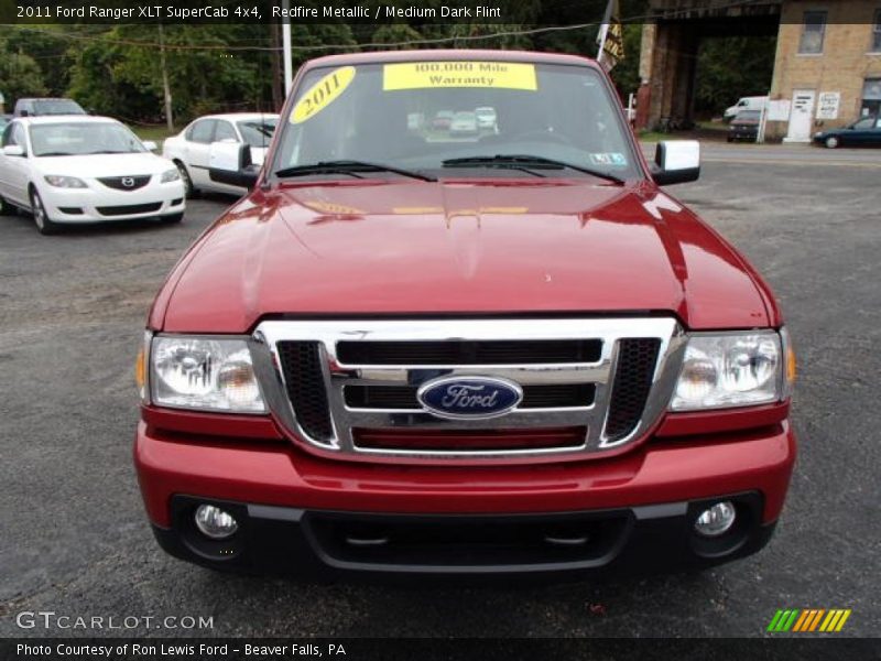 Redfire Metallic / Medium Dark Flint 2011 Ford Ranger XLT SuperCab 4x4