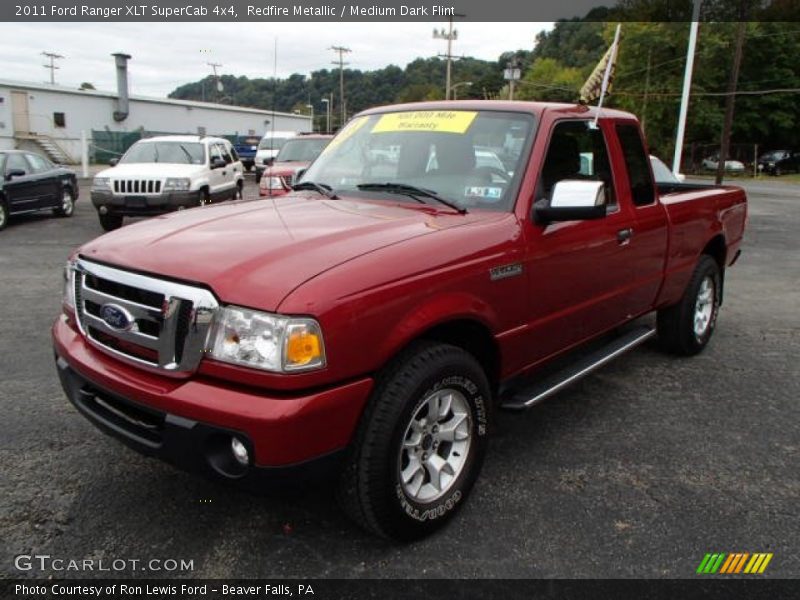 Redfire Metallic / Medium Dark Flint 2011 Ford Ranger XLT SuperCab 4x4