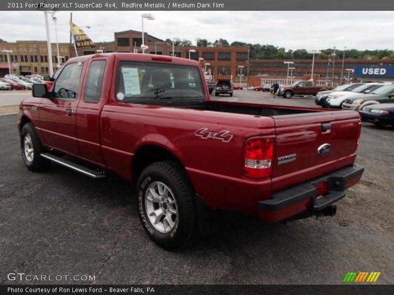 Redfire Metallic / Medium Dark Flint 2011 Ford Ranger XLT SuperCab 4x4