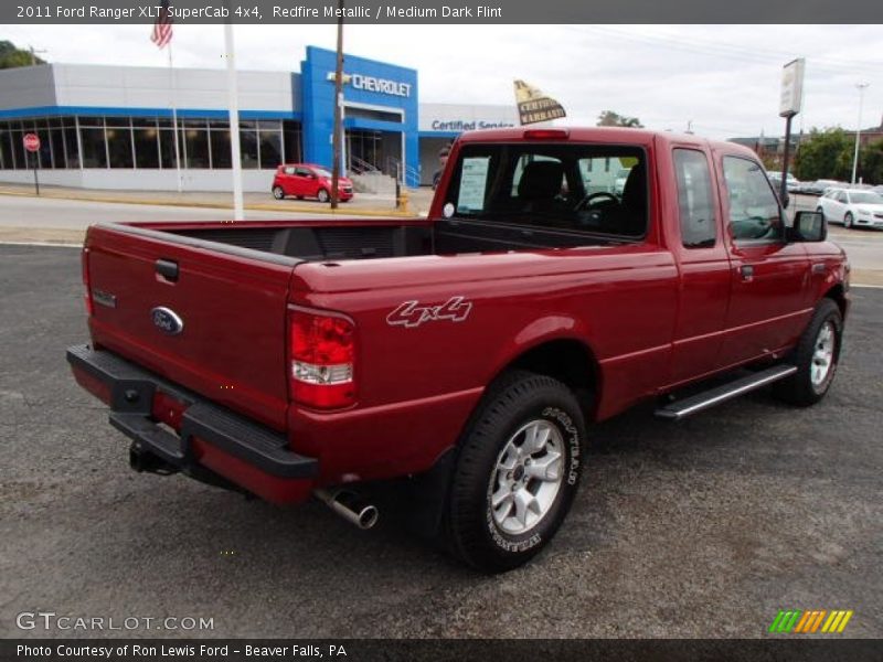 Redfire Metallic / Medium Dark Flint 2011 Ford Ranger XLT SuperCab 4x4