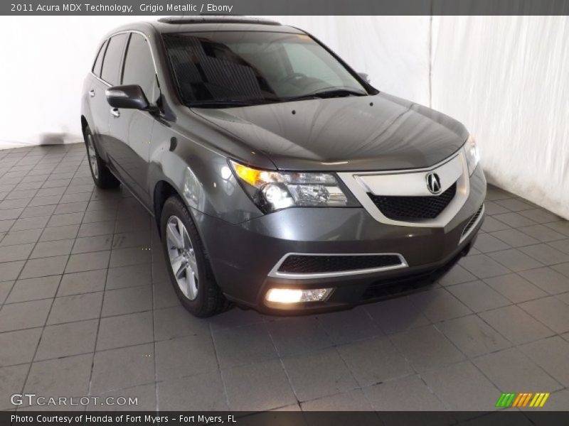 Grigio Metallic / Ebony 2011 Acura MDX Technology