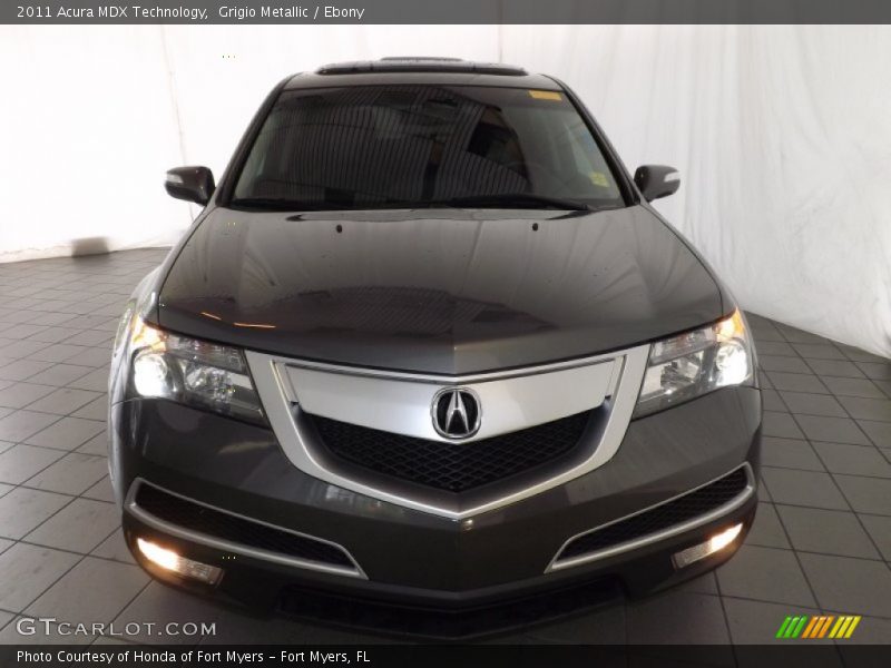 Grigio Metallic / Ebony 2011 Acura MDX Technology