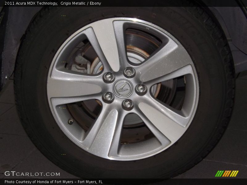 Grigio Metallic / Ebony 2011 Acura MDX Technology