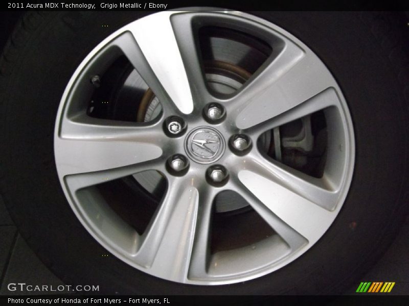Grigio Metallic / Ebony 2011 Acura MDX Technology