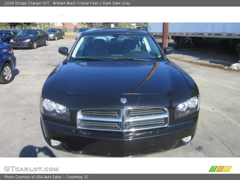 Brilliant Black Crystal Pearl / Dark Slate Gray 2008 Dodge Charger SXT
