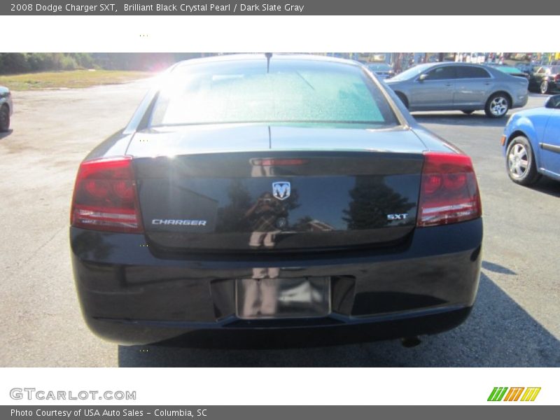 Brilliant Black Crystal Pearl / Dark Slate Gray 2008 Dodge Charger SXT