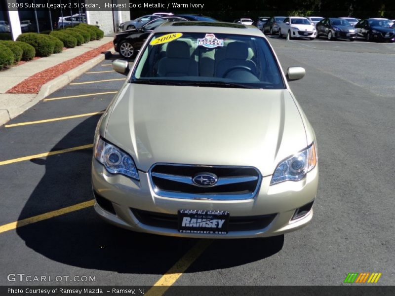 Harvest Gold Metallic / Warm Ivory 2008 Subaru Legacy 2.5i Sedan