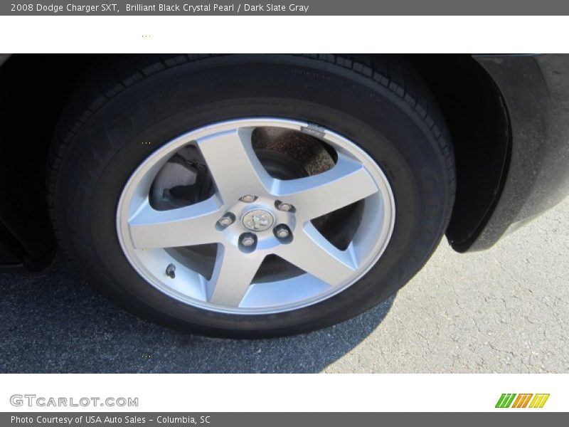 Brilliant Black Crystal Pearl / Dark Slate Gray 2008 Dodge Charger SXT